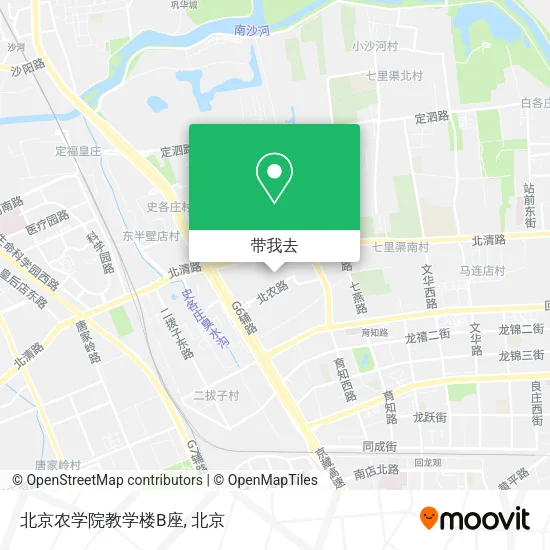 北京农学院教学楼B座地图