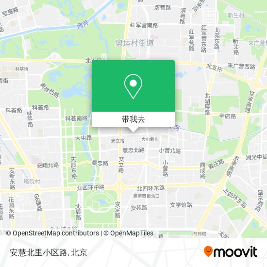 安慧北里小区路地图