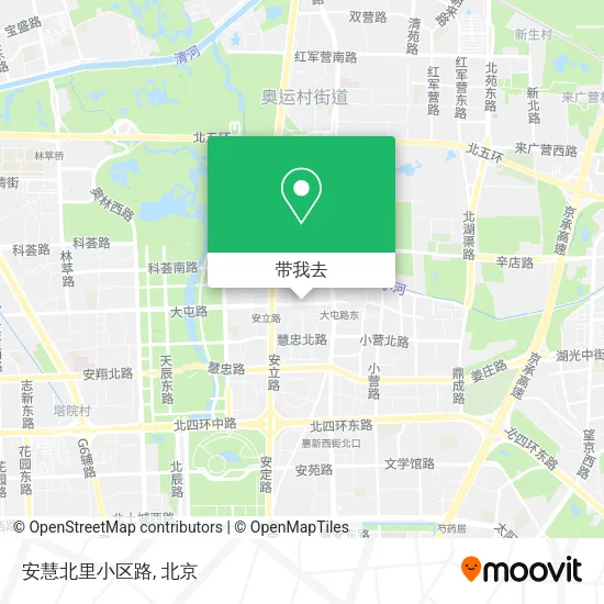 安慧北里小区路地图