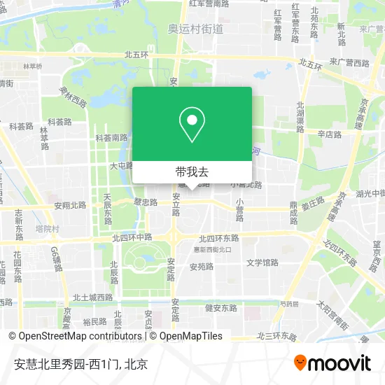 安慧北里秀园-西1门地图