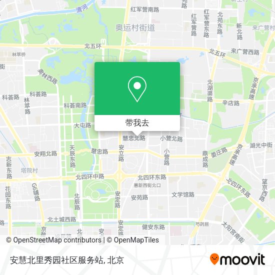 安慧北里秀园社区服务站地图