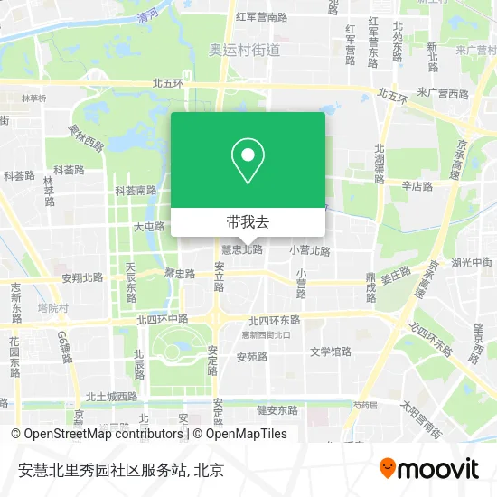 安慧北里秀园社区服务站地图
