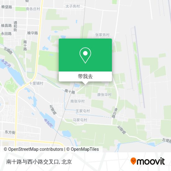 南十路与西小路交叉口地图