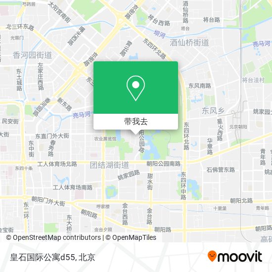 皇石国际公寓d55地图
