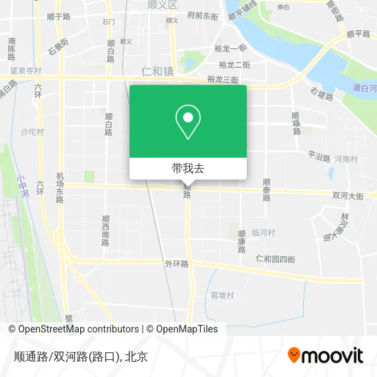 顺通路/双河路(路口)地图