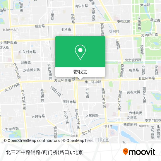 北三环中路辅路/蓟门桥(路口)地图