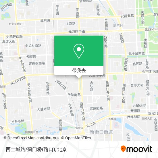 西土城路/蓟门桥(路口)地图