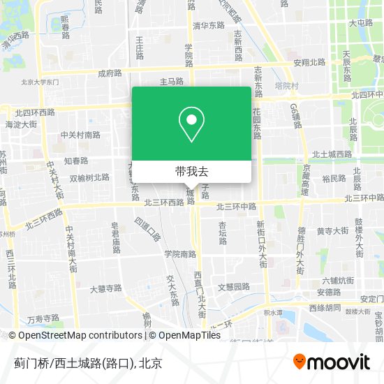 蓟门桥/西土城路(路口)地图