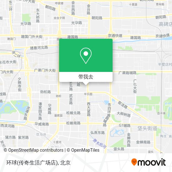 环球(传奇生活广场店)地图