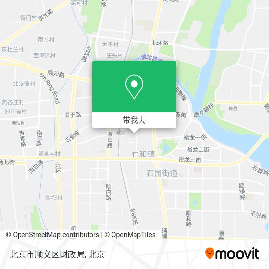 北京市顺义区财政局地图