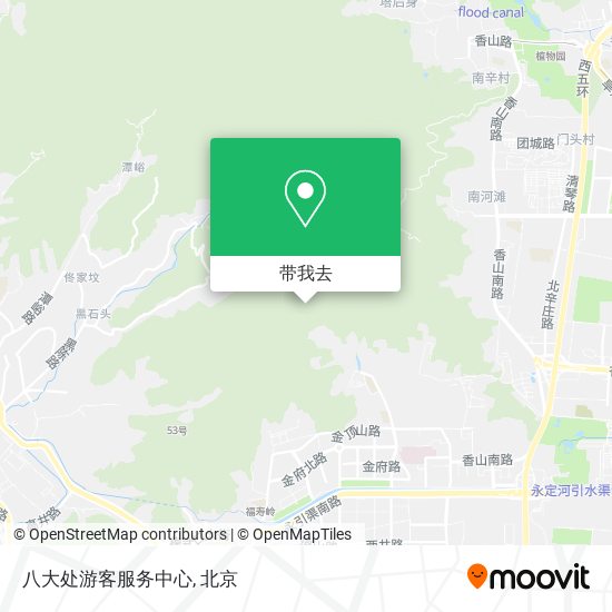 八大处游客服务中心地图
