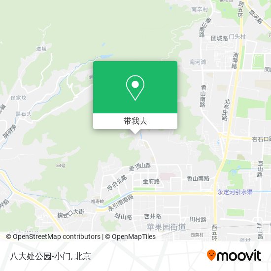八大处公园-小门地图