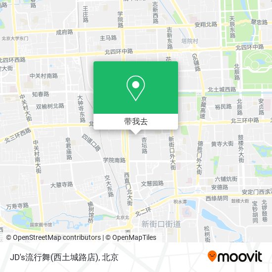 JD's流行舞(西土城路店)地图