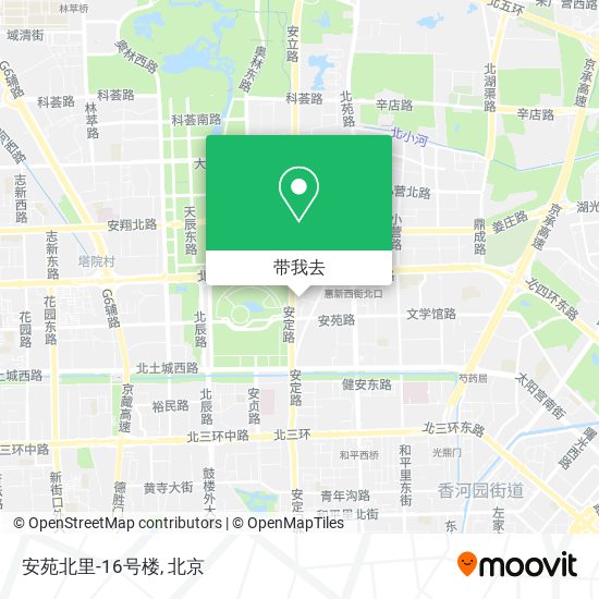安苑北里-16号楼地图