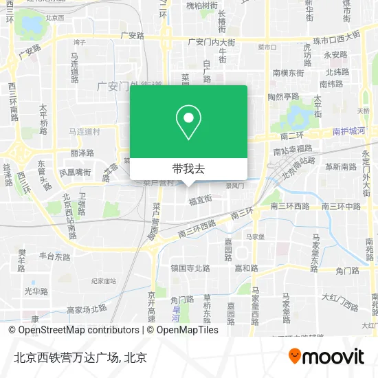 北京西铁营万达广场地图