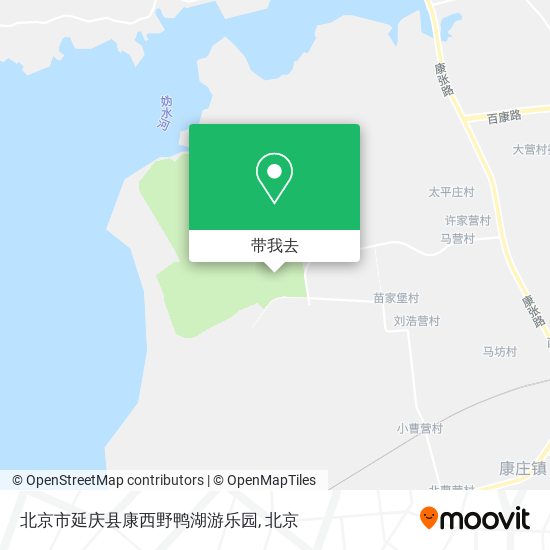 北京市延庆县康西野鸭湖游乐园地图