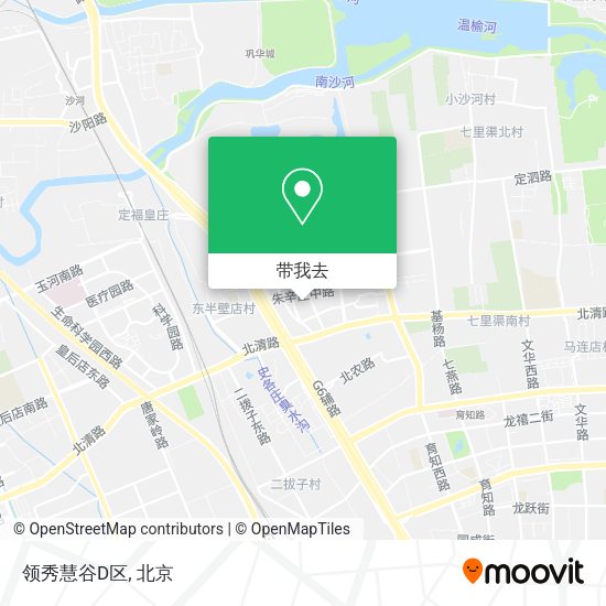 领秀慧谷D区地图