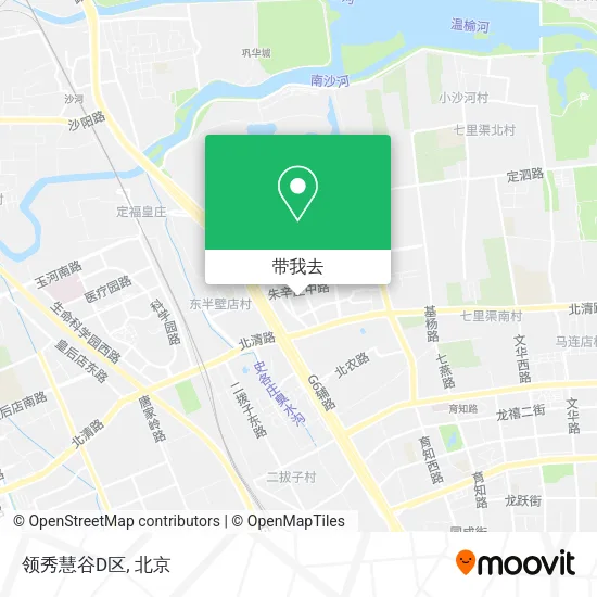 领秀慧谷D区地图