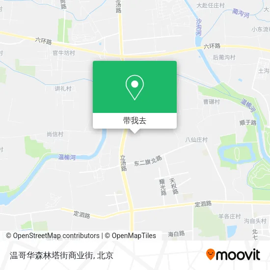 温哥华森林塔街商业街地图