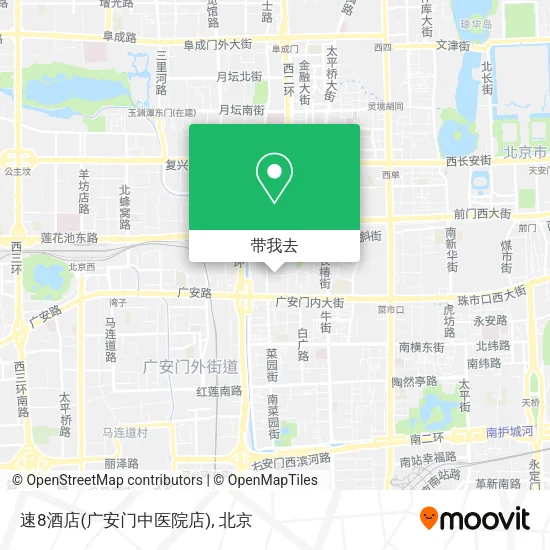 速8酒店(广安门中医院店)地图
