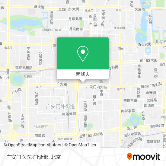 广安门医院-门诊部地图