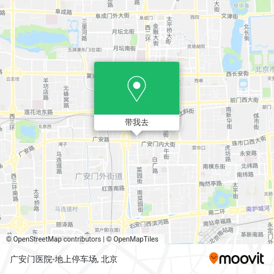 广安门医院-地上停车场地图