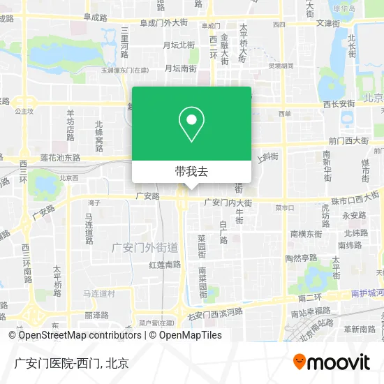 广安门医院-西门地图