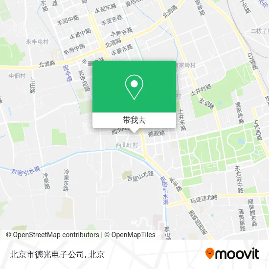 北京市德光电子公司地图