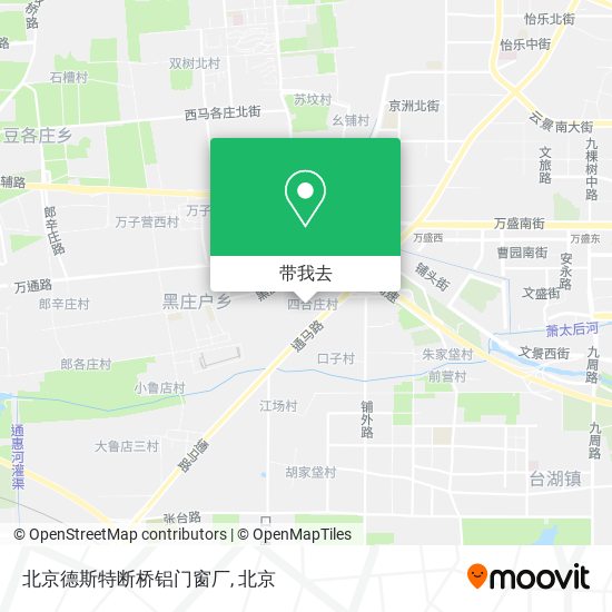 北京德斯特断桥铝门窗厂地图
