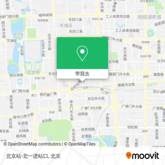 北京站-北一进站口地图