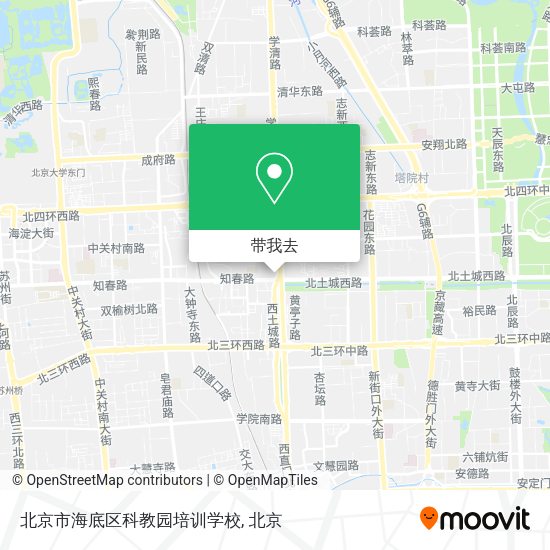 北京市海底区科教园培训学校地图