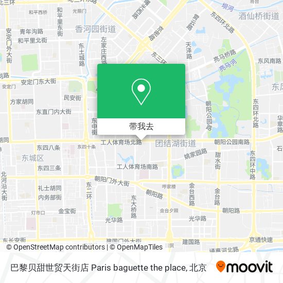 巴黎贝甜世贸天街店 Paris baguette the place地图