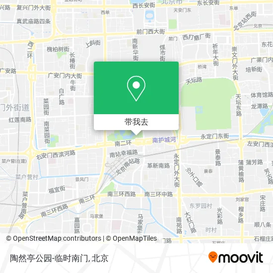 陶然亭公园-临时南门地图