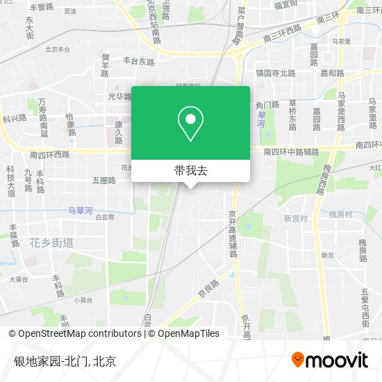 银地家园-北门地图