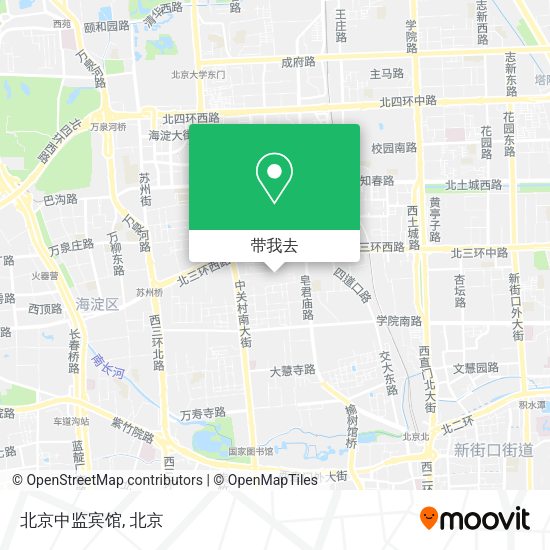 北京中监宾馆地图