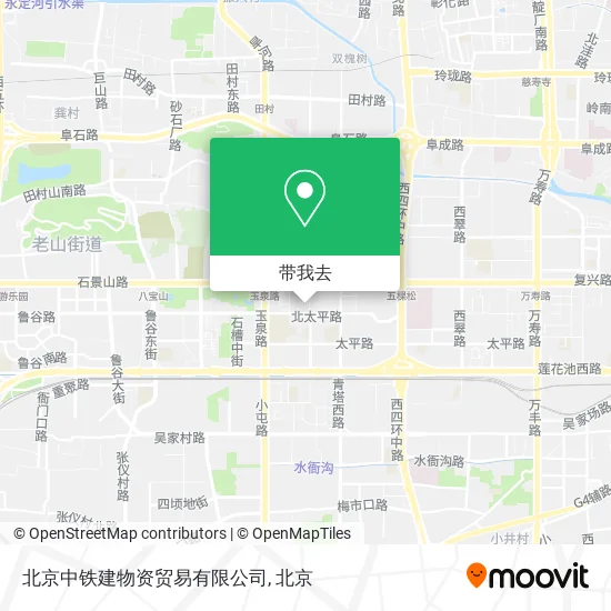 北京中铁建物资贸易有限公司地图