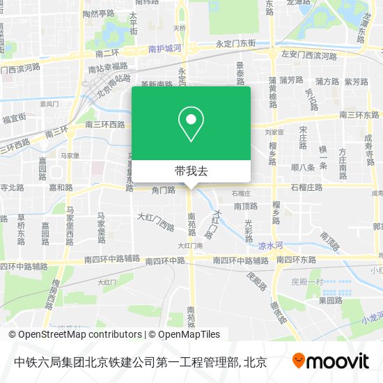 中铁六局集团北京铁建公司第一工程管理部地图