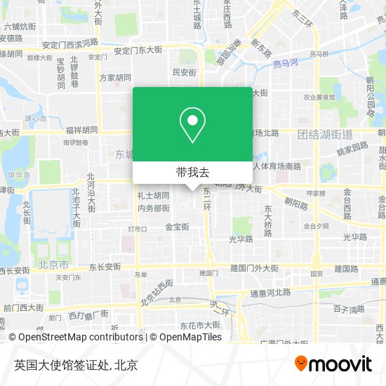 英国大使馆签证处地图
