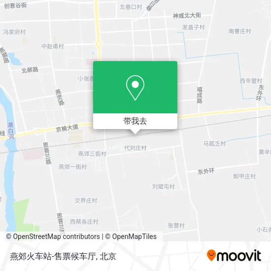 燕郊火车站-售票候车厅地图