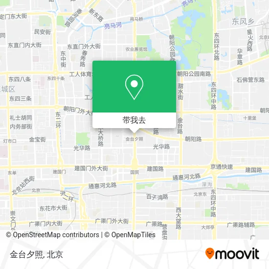 金台夕照地图