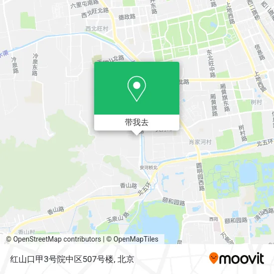 红山口甲3号院中区507号楼地图