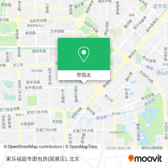 家乐福超市面包房(国展店)地图