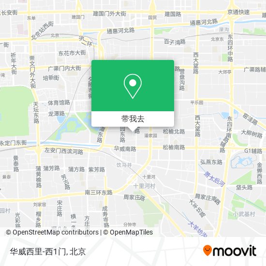 华威西里-西1门地图