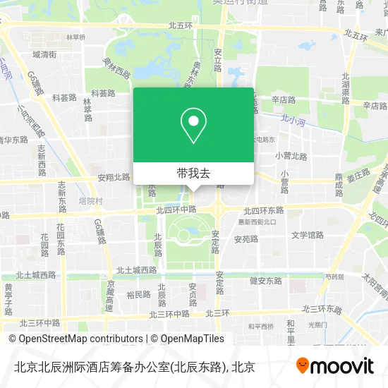 北京北辰洲际酒店筹备办公室(北辰东路)地图