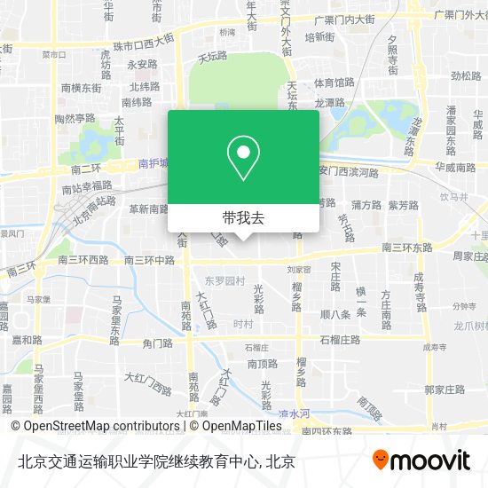 北京交通运输职业学院继续教育中心地图