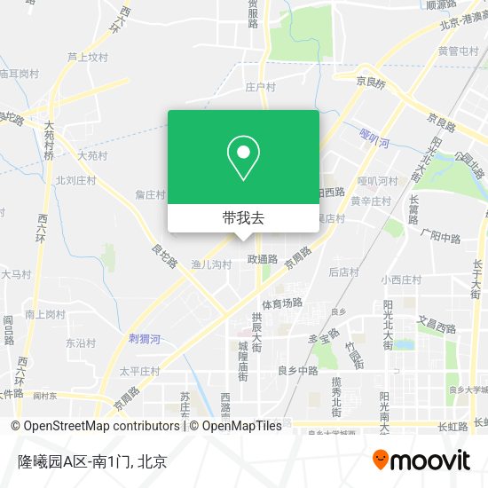 隆曦园A区-南1门地图