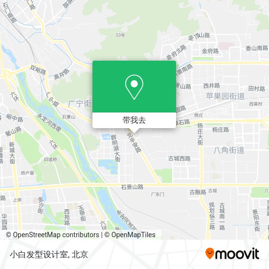 小白发型设计室地图