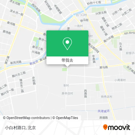 小白村路口地图
