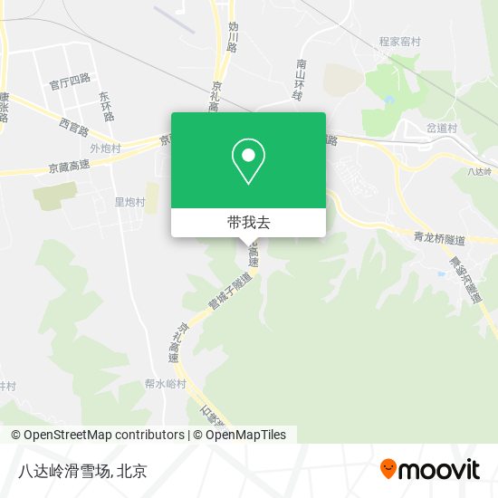 八达岭滑雪场地图