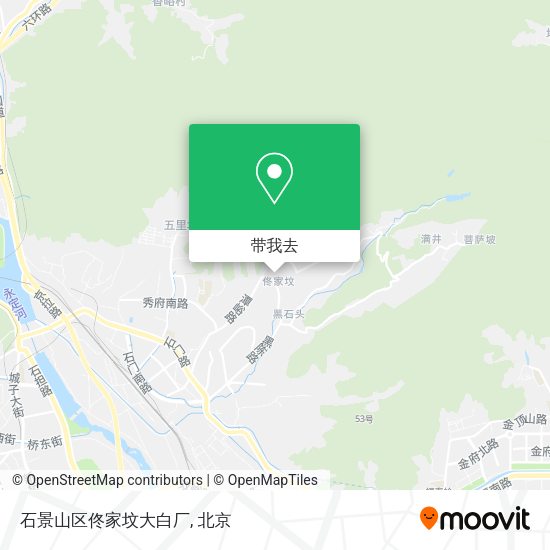 石景山区佟家坟大白厂地图
